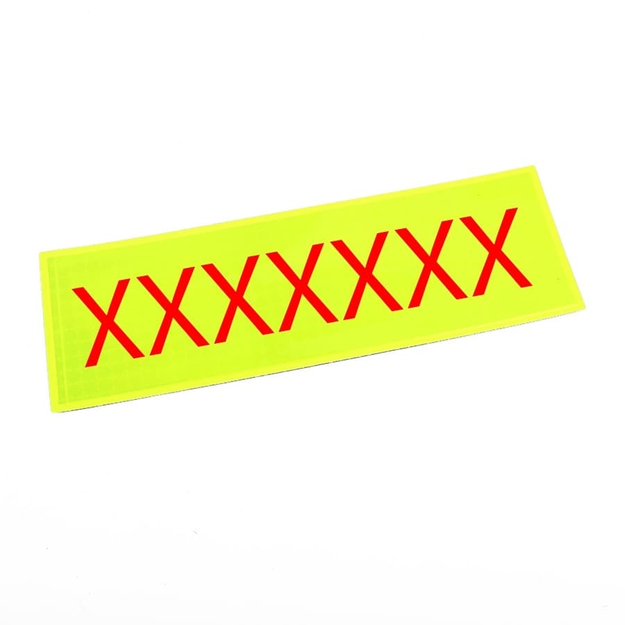 Badge personnalisé 300 × 100 Jaune