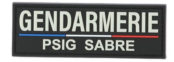 Flap PVC 3D Gendarmerie PSIG Sabre – poitrine ou dos