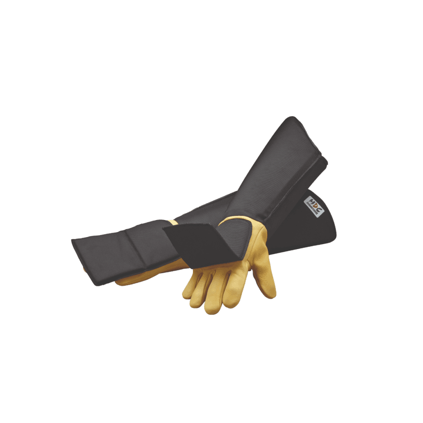 Gants de capture long avec coque cuir, Cordura et Kevlar
