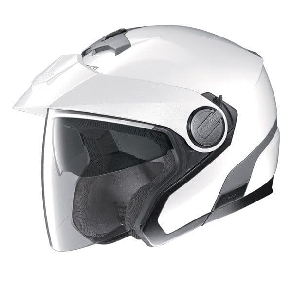 Casque moto jet Nolan N40.5 Special Plus blanc marquage Police municipale