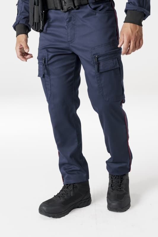 Pantalon d'intervention ASVP CHRONOS mat liseré bordeaux