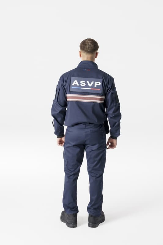 Pantalon d'intervention ASVP CHRONOS mat liseré bordeaux