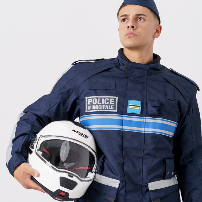 Parka moto Police municipale V2 bande gitane