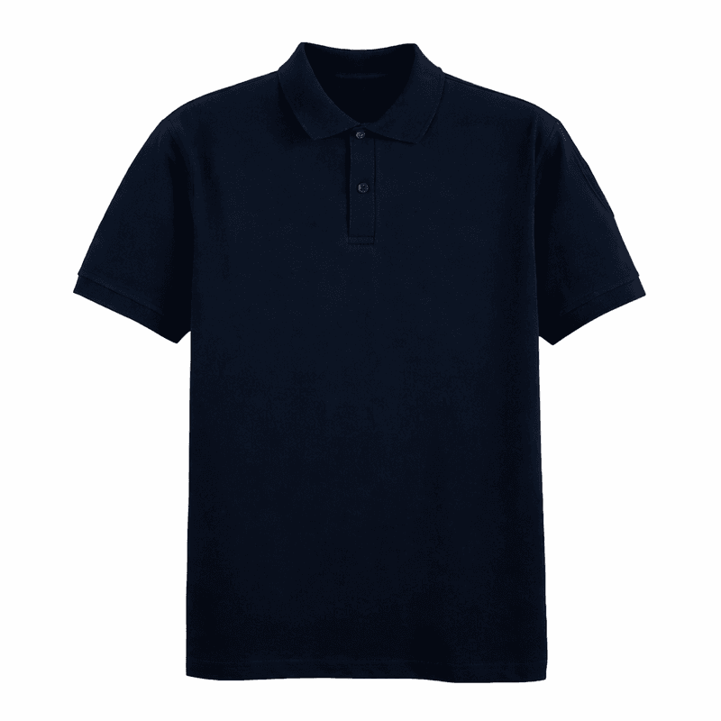 Polo STARCOOL V2 manches courtes bleu marine sans bande