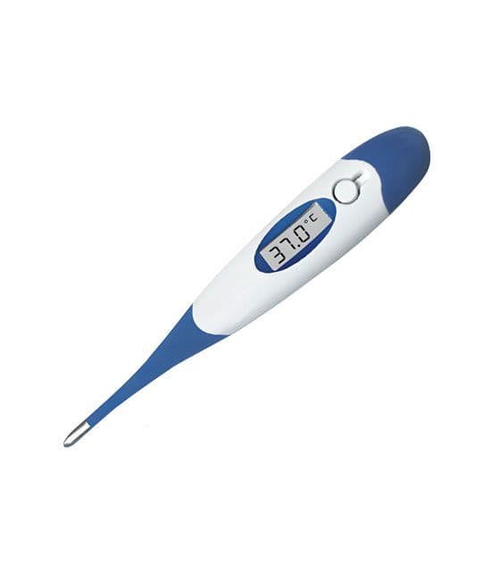 Thermomètre digital flexible 3 modes, mesure en 10 secondes, alarme de fièvre