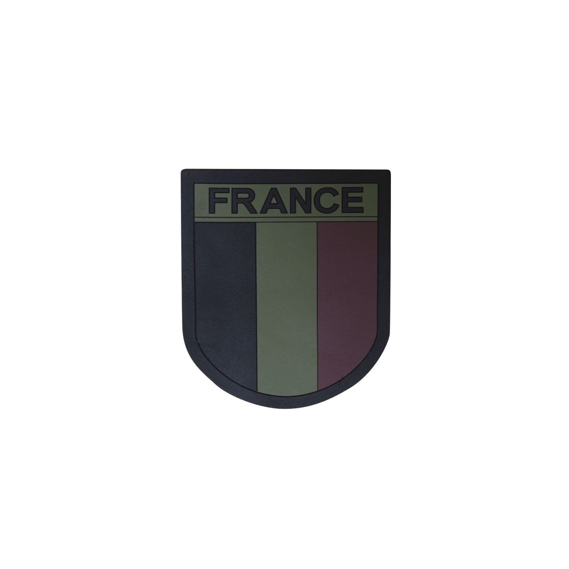 Ecusson France silicone basse visibilité - Bordure noire