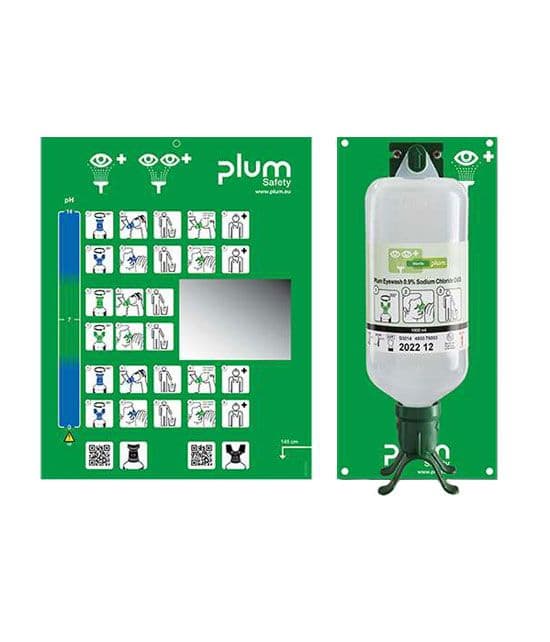 Station murale de lavage oculaire 1L PLUM