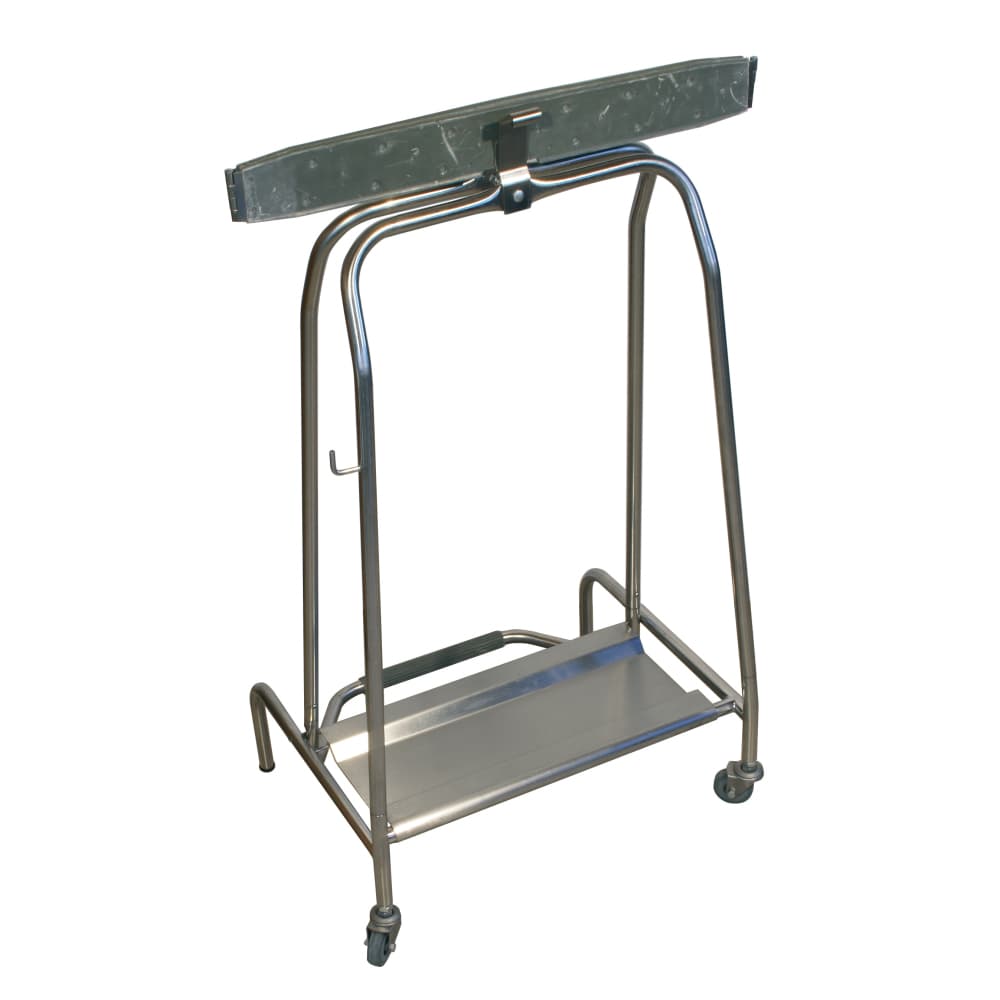 Collecteur porte-sac à pédale inox AISI 201, sacs 110/130 L