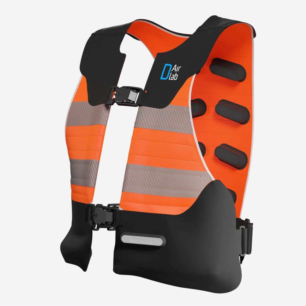 Gilet airbag WorkAir Original pour travail en hauteur - Orange fluo