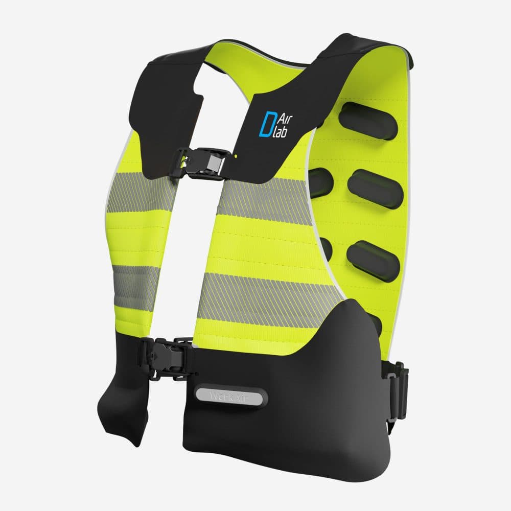 Gilet airbag WorkAir Original pour travail en hauteur - Jaune fluo