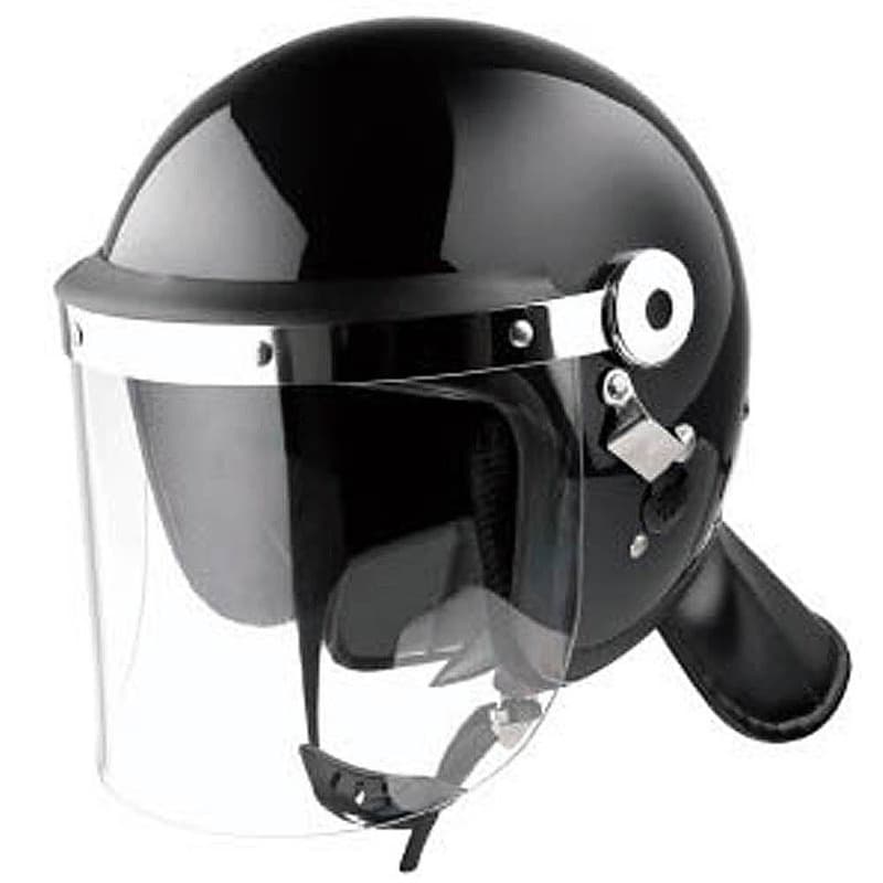 Casque de maintien de l'ordre avec visière et bavolet – EN 397