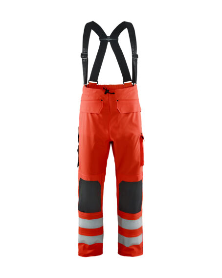 Pantalon de pluie HV Niveau 2 Rouge fluo