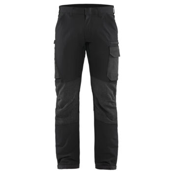 Pantalon maintenance stretch 4D Noir/Gris foncé