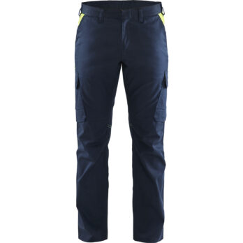 Industry Trouser  DK Navy/ Hv Yellow