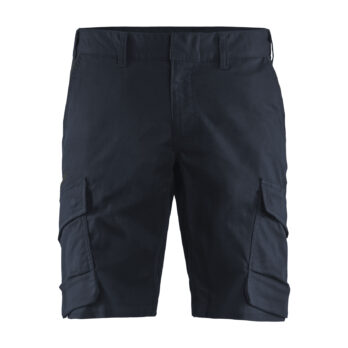 Short Industrie stretch 2D Marine foncé/Noir