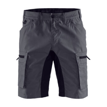 Service shorts with stretch panels Grey/Black