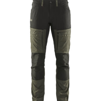 Pantalon maintenance +stretch Vert Kaki/Noir