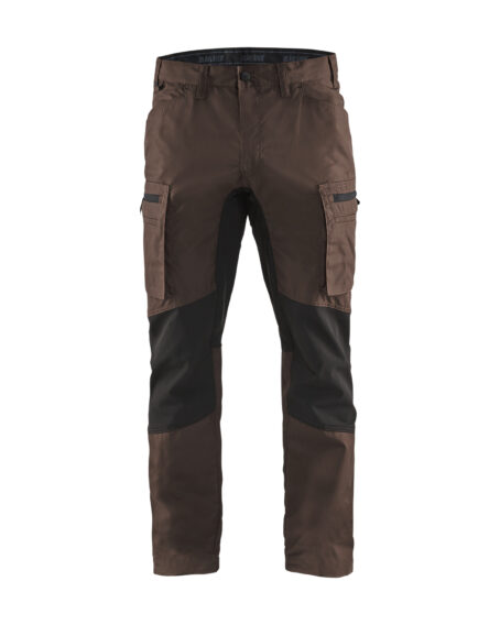 Pantalon maintenance +stretch Marron/Noir