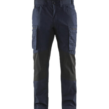 Pantalon maintenance +stretch Marine foncé/Noir