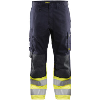 Pantalon multinormes inhérent Marine/Jaune fluo