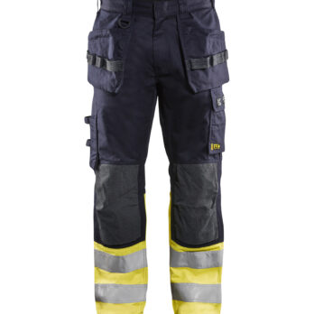 Pantalon multinormes inhérent Marine/Jaune fluo