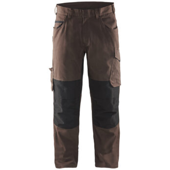 Pantalon maintenance +stretch Marron/Noir