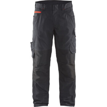 Pantalon maintenance +stretch Noir/Rouge