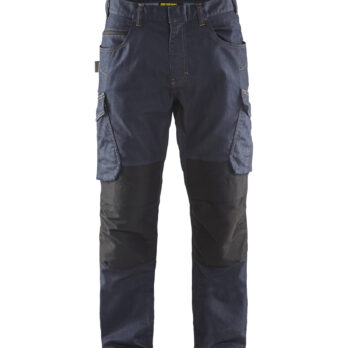 Pantalon  maintenance Denim Stretch 2D Marine/Noir