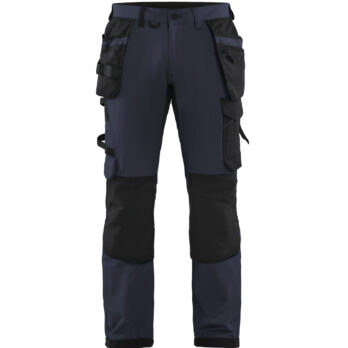 Pantalon artisan stretch 4D Marine foncé/Noir