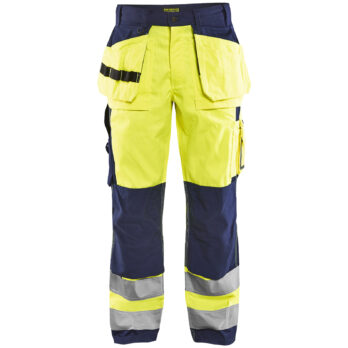 Pantalon Artisan haute visibilité Jaune fluo/Marine