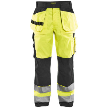 Pantalon Artisan haute visibilité Jaune fluo/Noir