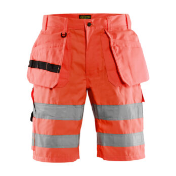 Short artisan haute-visibilité Rouge fluo