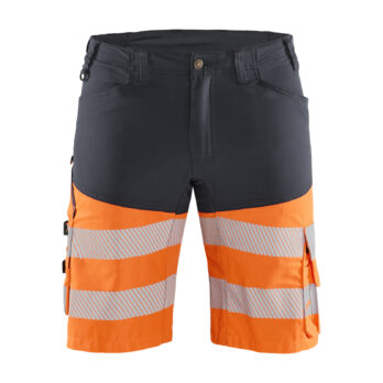 Short haute-visibilité +stretch Gris moyen/Orange fluo