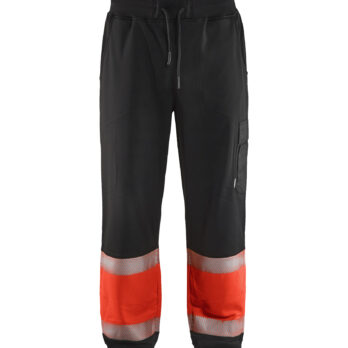 Jogging haute-visibilité Noir/Rouge fluo