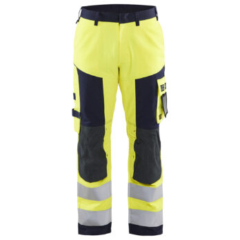 Pantalon Artisan Multinormes Jaune fluo/Marine