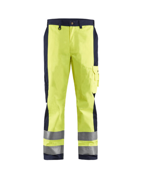 Pantalon haute visibilité Jaune fluo/Marine