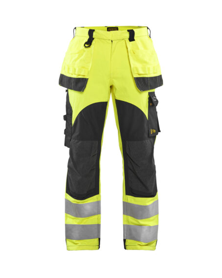 Pantalon multinormes inhérent Jaune fluo/Marine