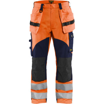 Pantalon multinormes inhérent Orange fluo/Marine