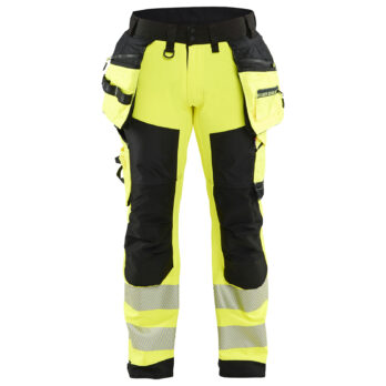 Hi-vis softshell trousers class2 Jaune/Noir