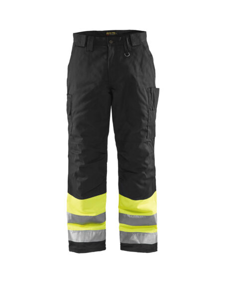 Pantalon haute visibilité hiver Jaune fluo/Noir