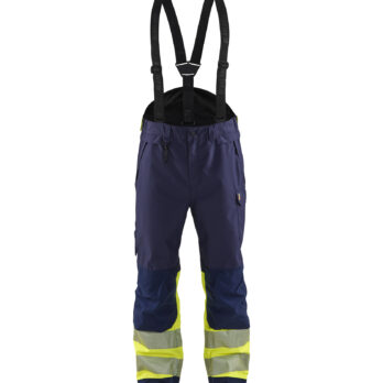 Hivis shell trouser class 1 Marine/Jaune