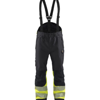 Hivis shell trouser class 1 Noir/Jaune