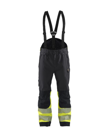 Hivis shell trouser class 1 Noir/Jaune