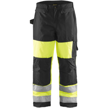 Pantalon hiver haute visibilité Jaune fluo/Noir