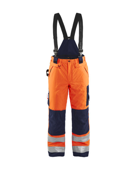 Pantalon hiver haute visibilité Orange fluo/Marine