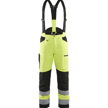 Pantalon tronçonneuse haute visibilité Jaune fluo/Noir