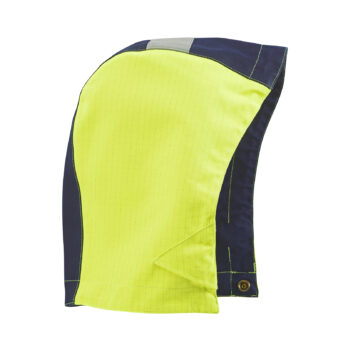 Capuche Multinormes Jaune fluo/Marine