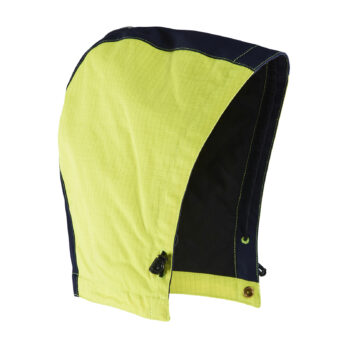 Capuche retardant flamme Jaune fluo/Marine