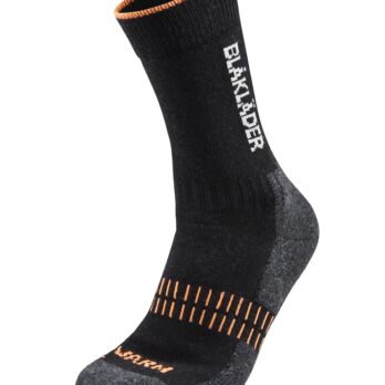 Chaussettes WARM Noir/Orange Fluo