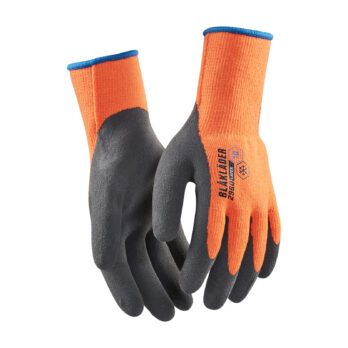 Gants artisan doublés - latex trempé Orange fluo